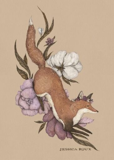 Floral Fox luonut Jessica Roux