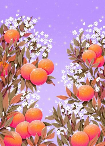 Orange front cover luonut Laurie-Anne Poquet